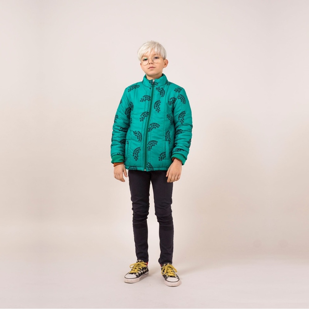 BNWT Bobo Choses The happy sads padded jacket Viridis size 10-11 Yrs.